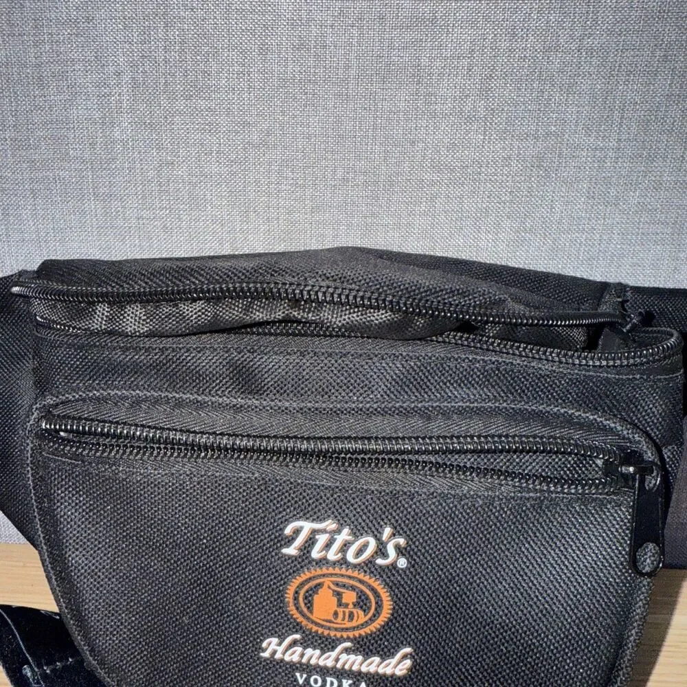 Tito's Handmade Vodka Black Fanny Pack Waist Bag Belt Pouch Promotional Merchand